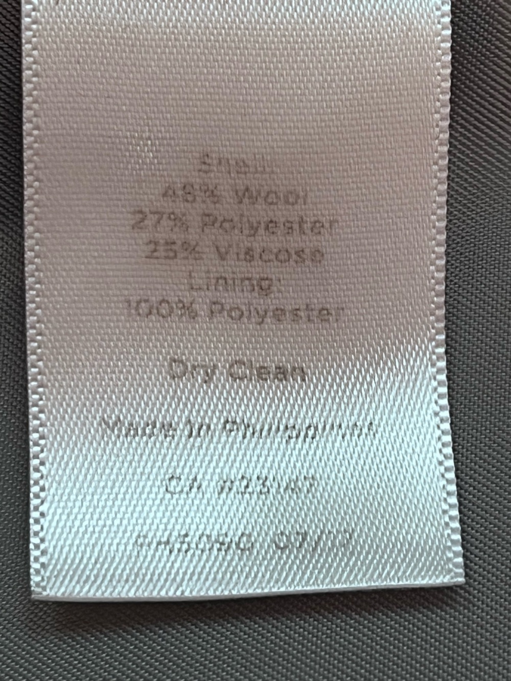 Talbots Woman Aberdeen Herringbone Tweed Blazer 14W Grey Wool Preppy Classic - Picture 9 of 11